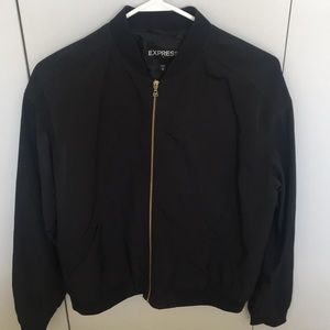 Black bomber jacket